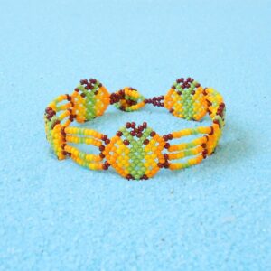 Huichol Beaded Butterfly Bracelet