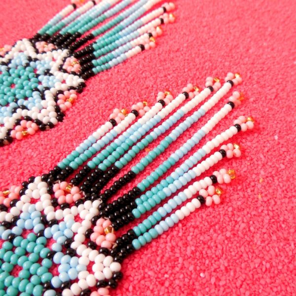 Huichol Beaded Shooting Star Earrings