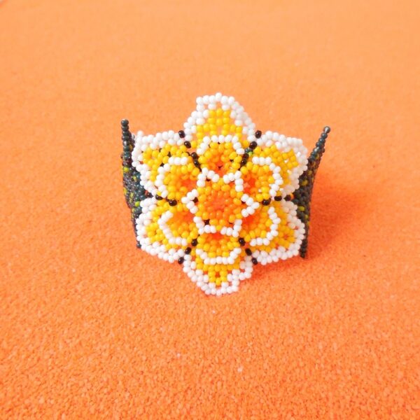 Huichol 3D Flower Bracelet