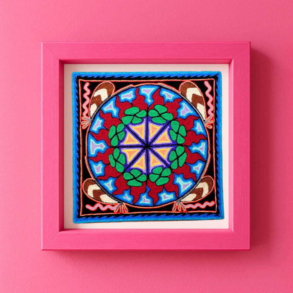 8" Yarn Painting Peyote - Image 4