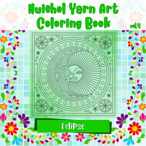 Huichol Eclipse Coloring Book Bundle Vol.4 | Printable PDF + PNG Coloring Pages (Vol. 2 & 3)