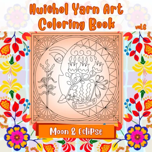 Huichol Eclipse Coloring Book Bundle Vol.5 | Printable PDF + PNG Coloring Pages (Vol.1 & 3) Cover
