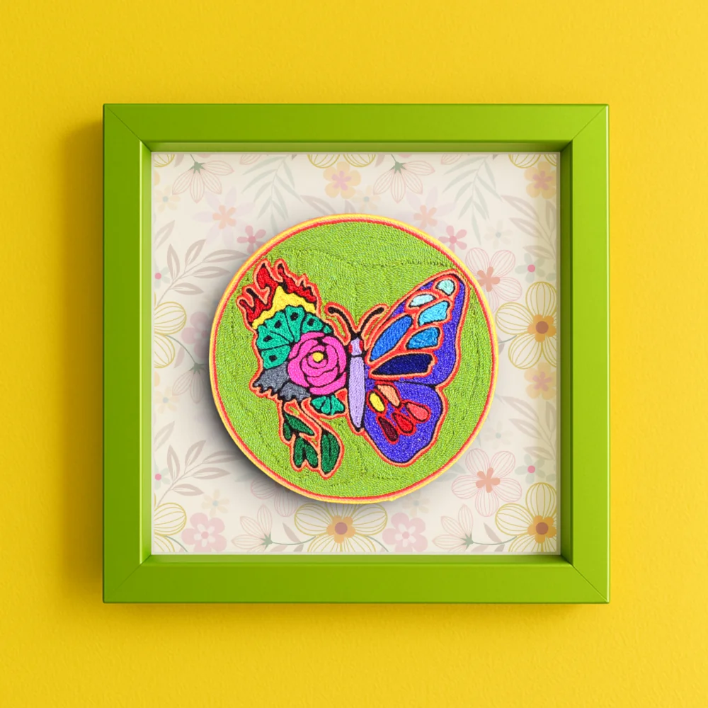 6" Yarn Art Butterfly - Image 5